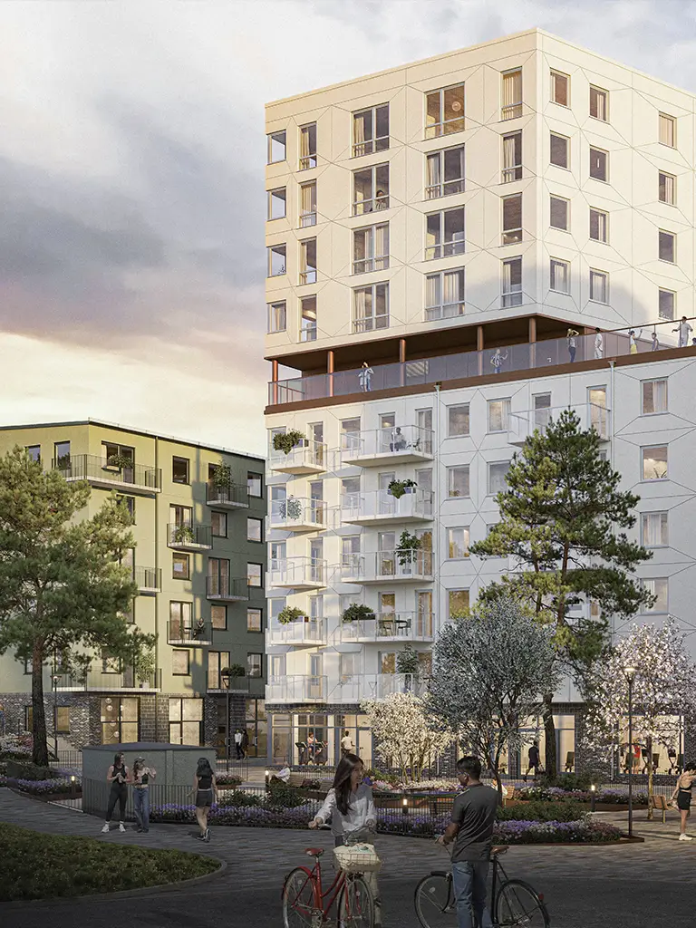 Square at Blick Flemingsberg