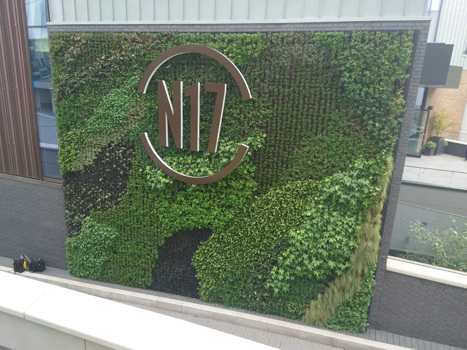 A 90m² green wall at Tottenham Hotspur Stadium brings nature, calm, and biodiversity to the built-up city, improving aesthetics and air quality.