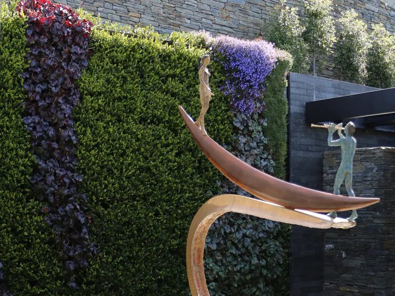 Exterior living wall in Aspen Grove