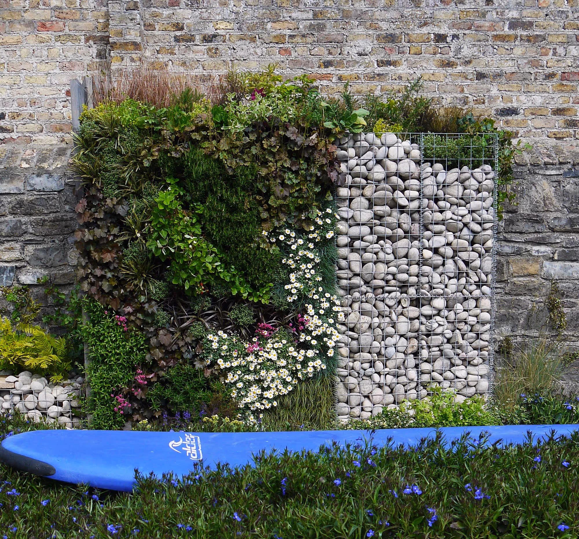 Exterior living wall system at Bloom In The Park