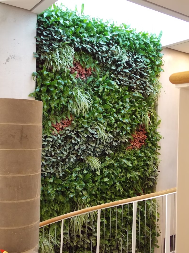 Large interior living wall in ECCO Conference Centre
