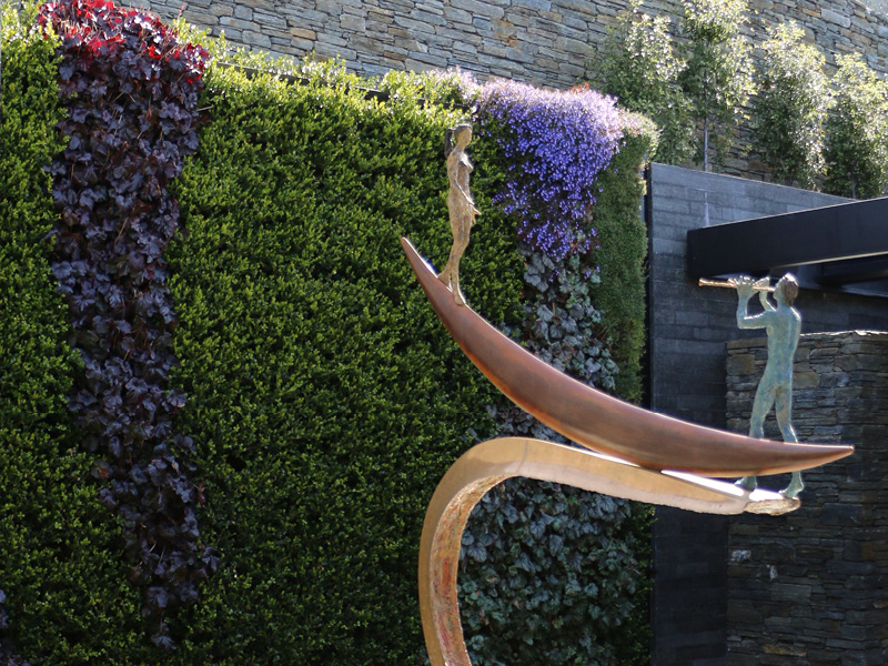 Exterior living wall in Aspen Grove
