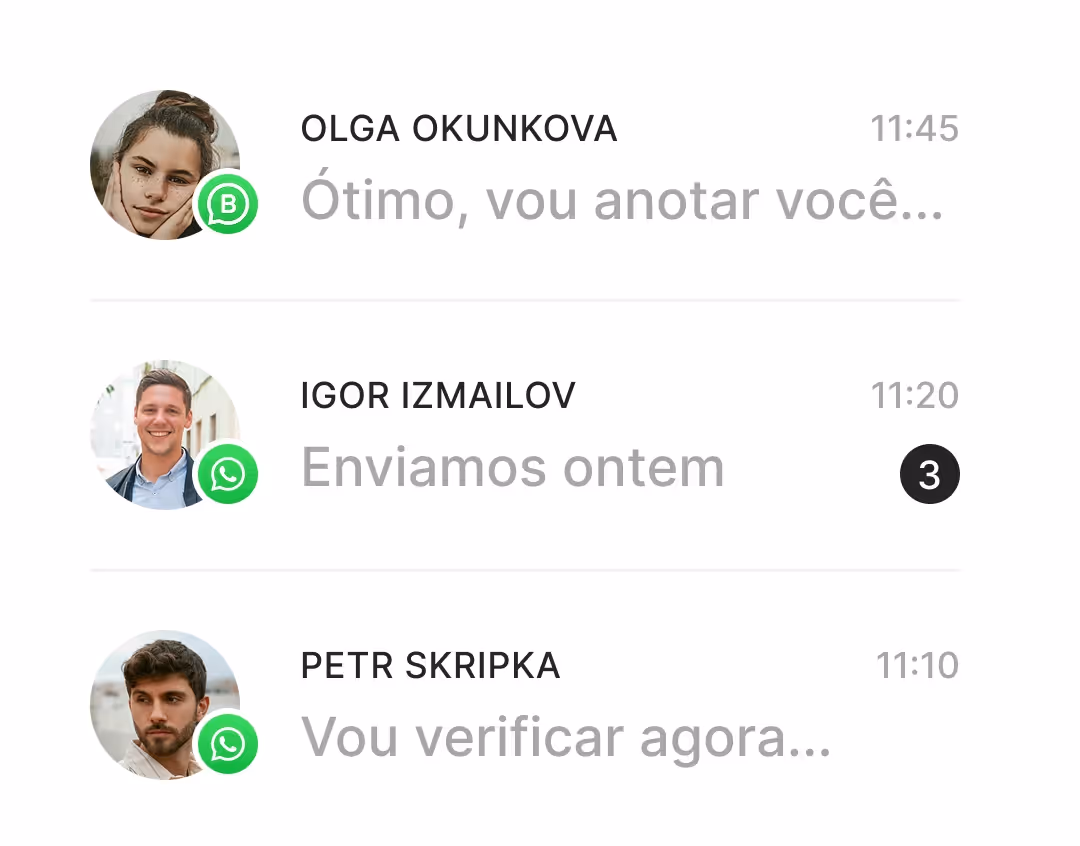 Integração do Pact com WhatsApp e CRM
