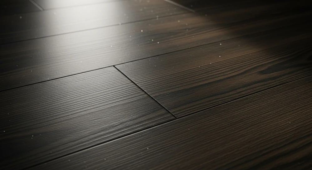 beautiful dark vinyl floor