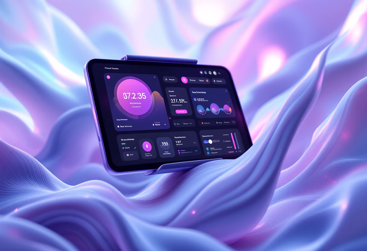 [interface] image of a dashboard interface (for a productivity tools business)