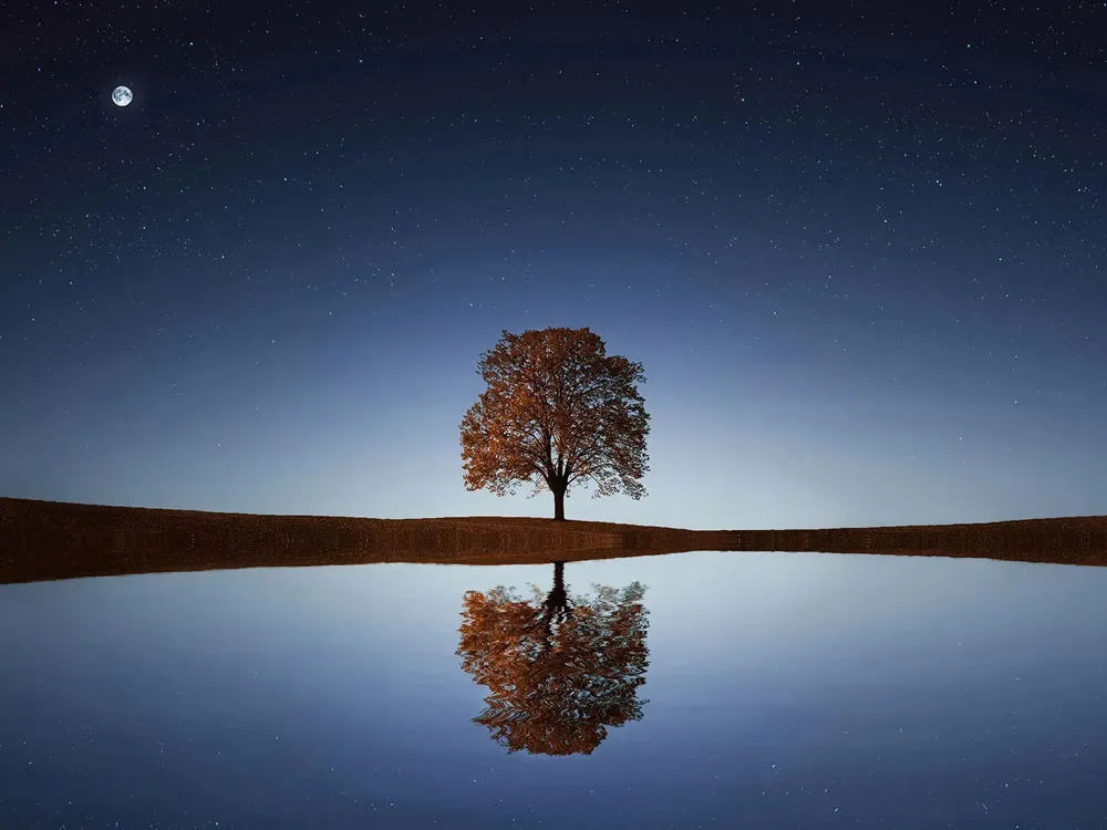 Relaxing lake scene to symbolise the feeling of twilight anaesthesia