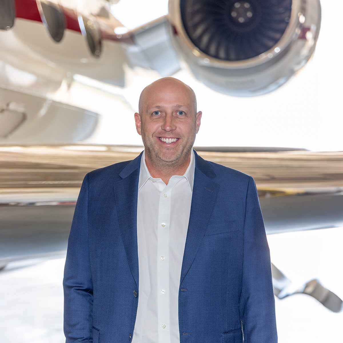 Private Jet Sales leadership Kyle Foddrill and Brent Monroe both managing partners