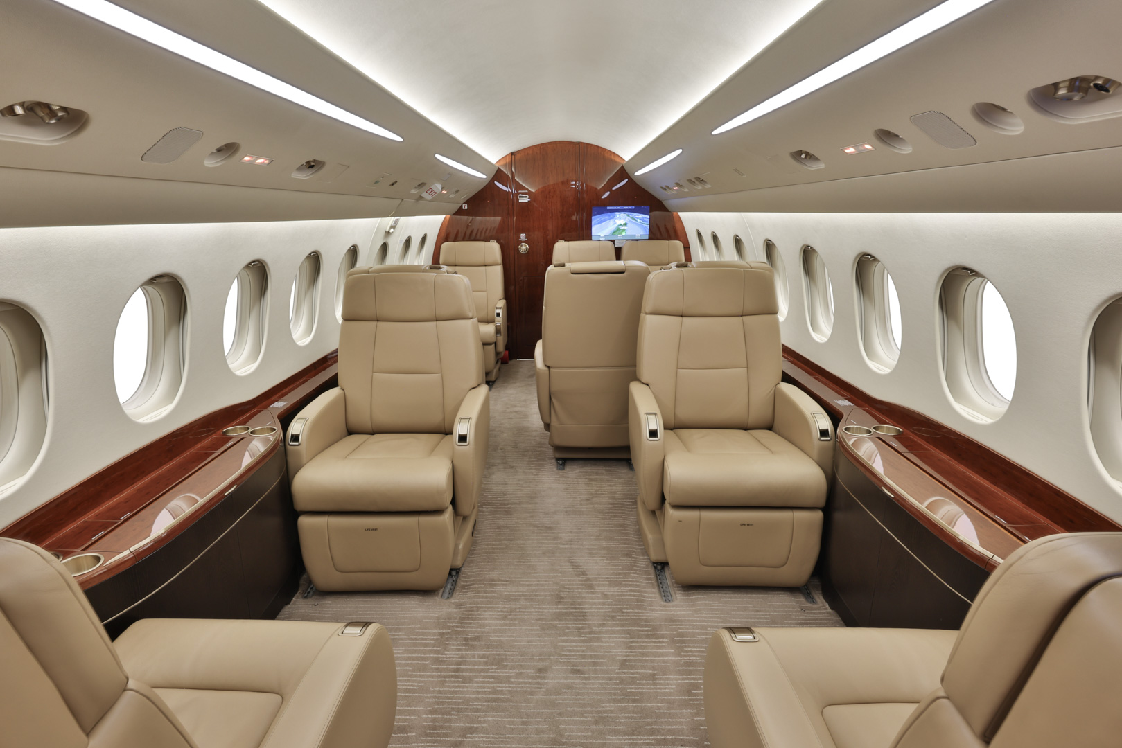 Falcon 2000LXS serial 300 interior cabin layout