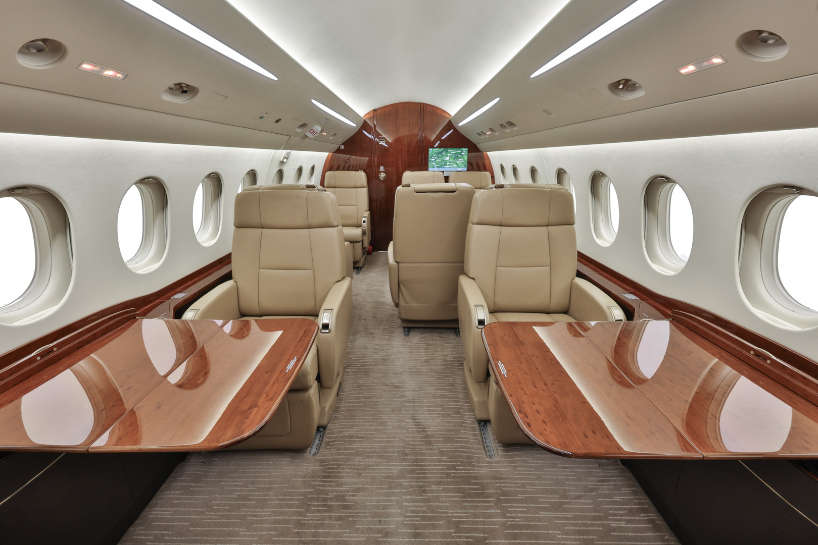 Falcon 2000LXS serial 300 interior cabin layout