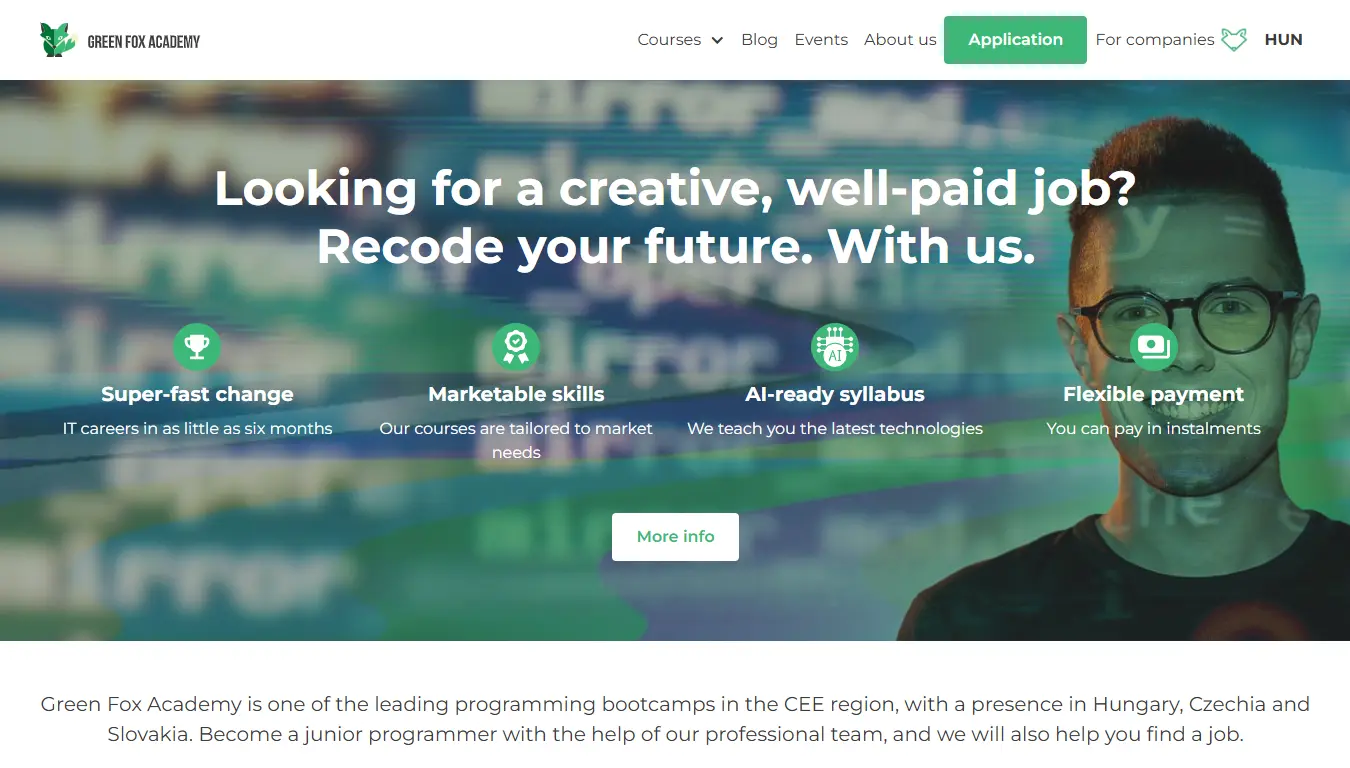 Green Fox Academy Home Page