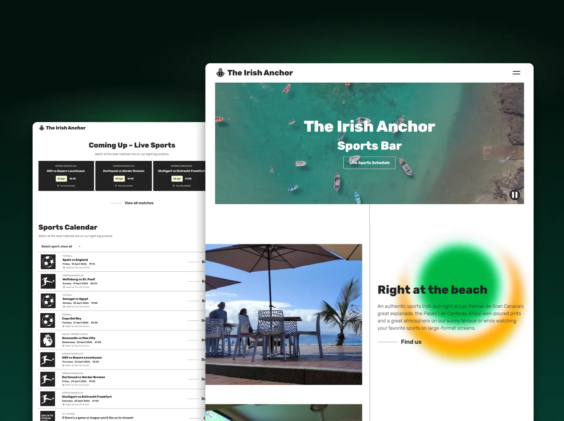 The Irish Anchor Portfolio Page