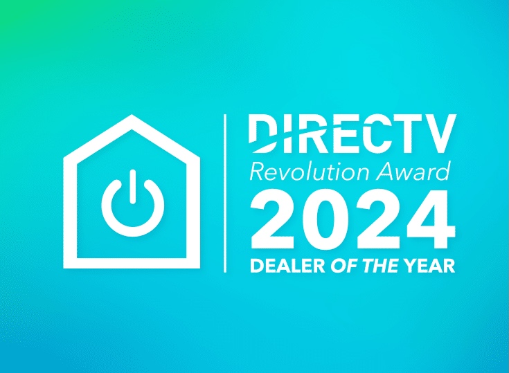 Direct TV and Move Concierge logos with text that says "Dealer of the year award."