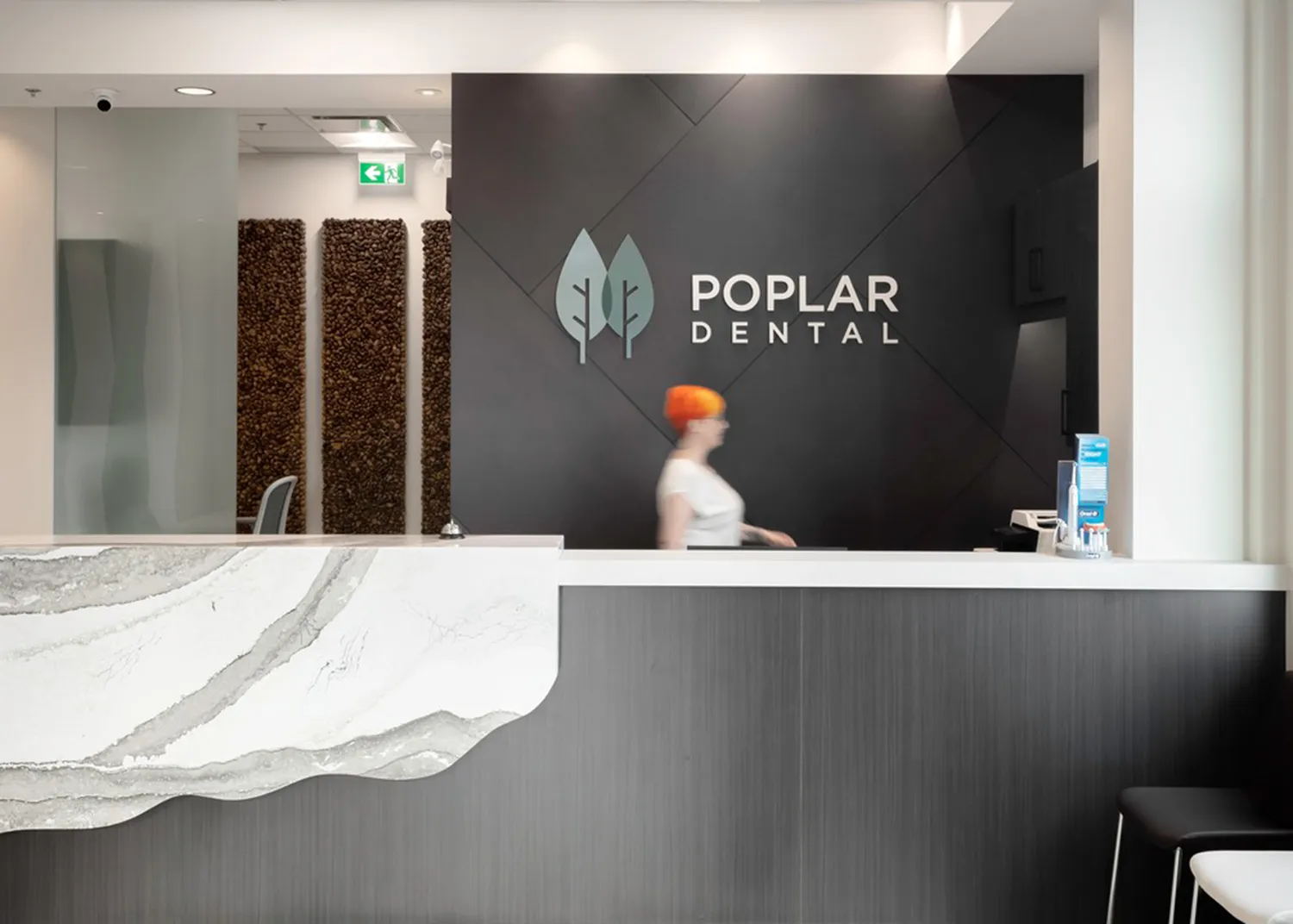 Interior photo of the Poplar office