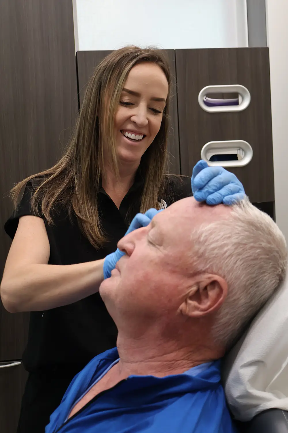 Image of a dental professional with a patient