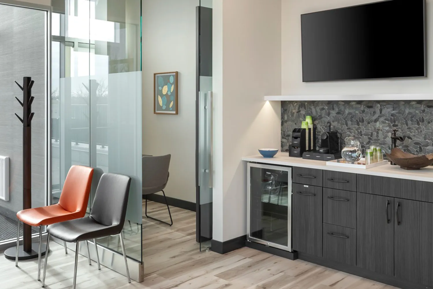 Interior photo of the Poplar office