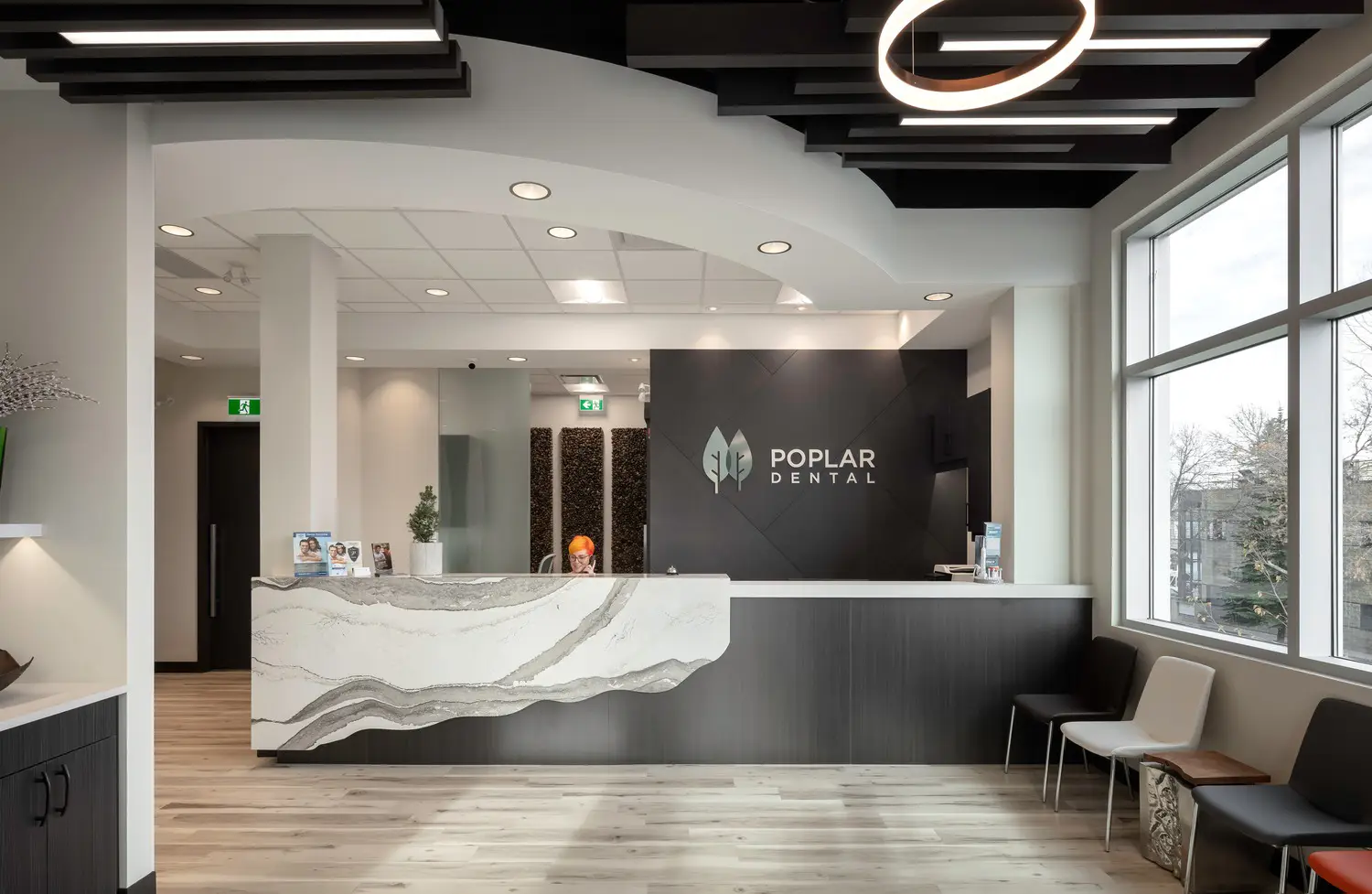 Interior photo of the Poplar office