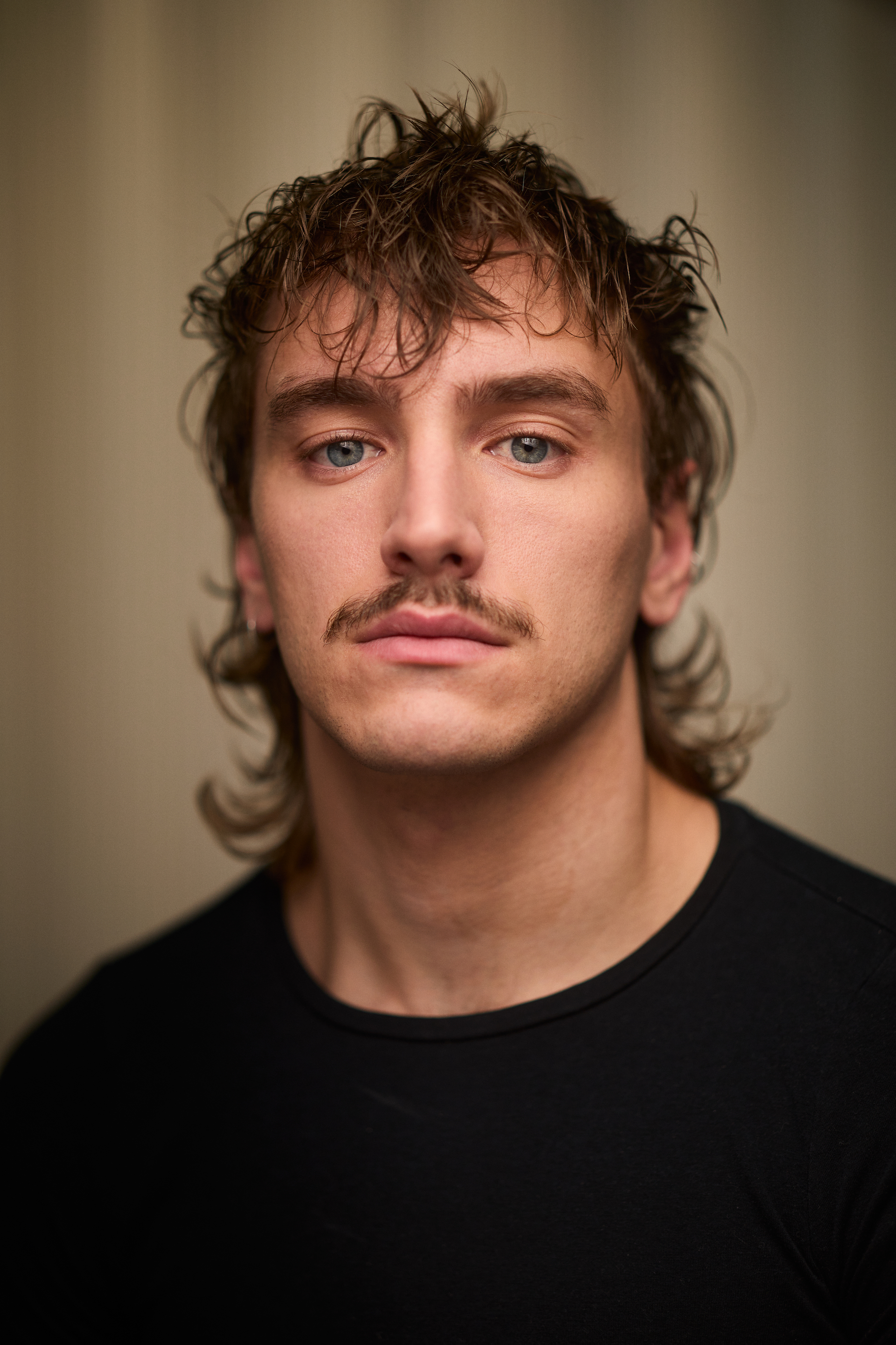 Xavier Bergeron photo de casting avec mullet prise au conservatoire d'art dramatique de Montréal