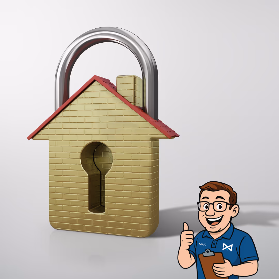 padlock in shape of house - unlock potential