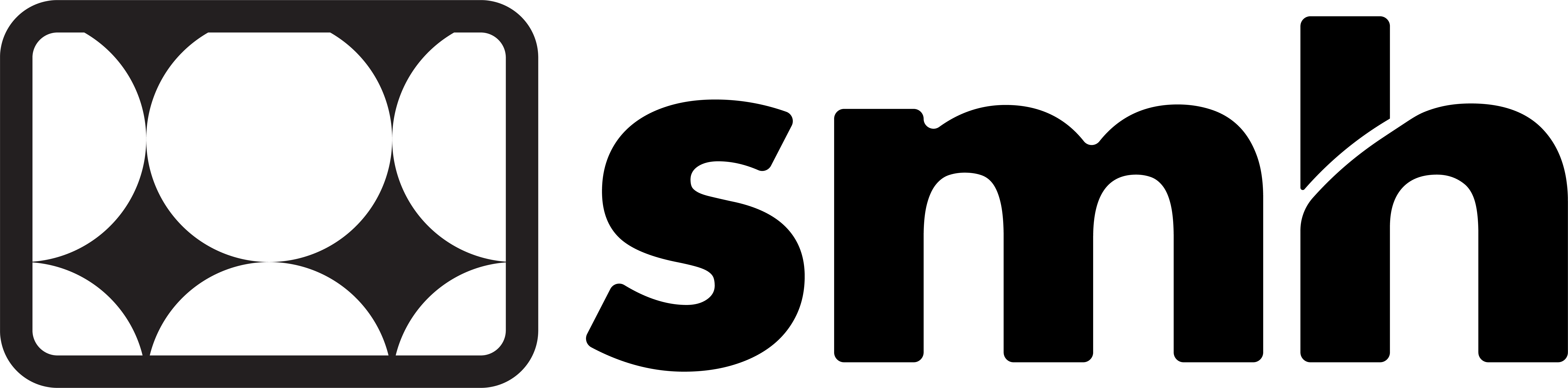 SMH Media logo — black and white combination mark