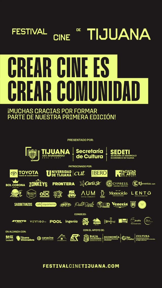 Esta primera edición del Festival de Cine de Tijuana fue la prueba de que, cuando las ideas se unen, el resultado es extraordinario