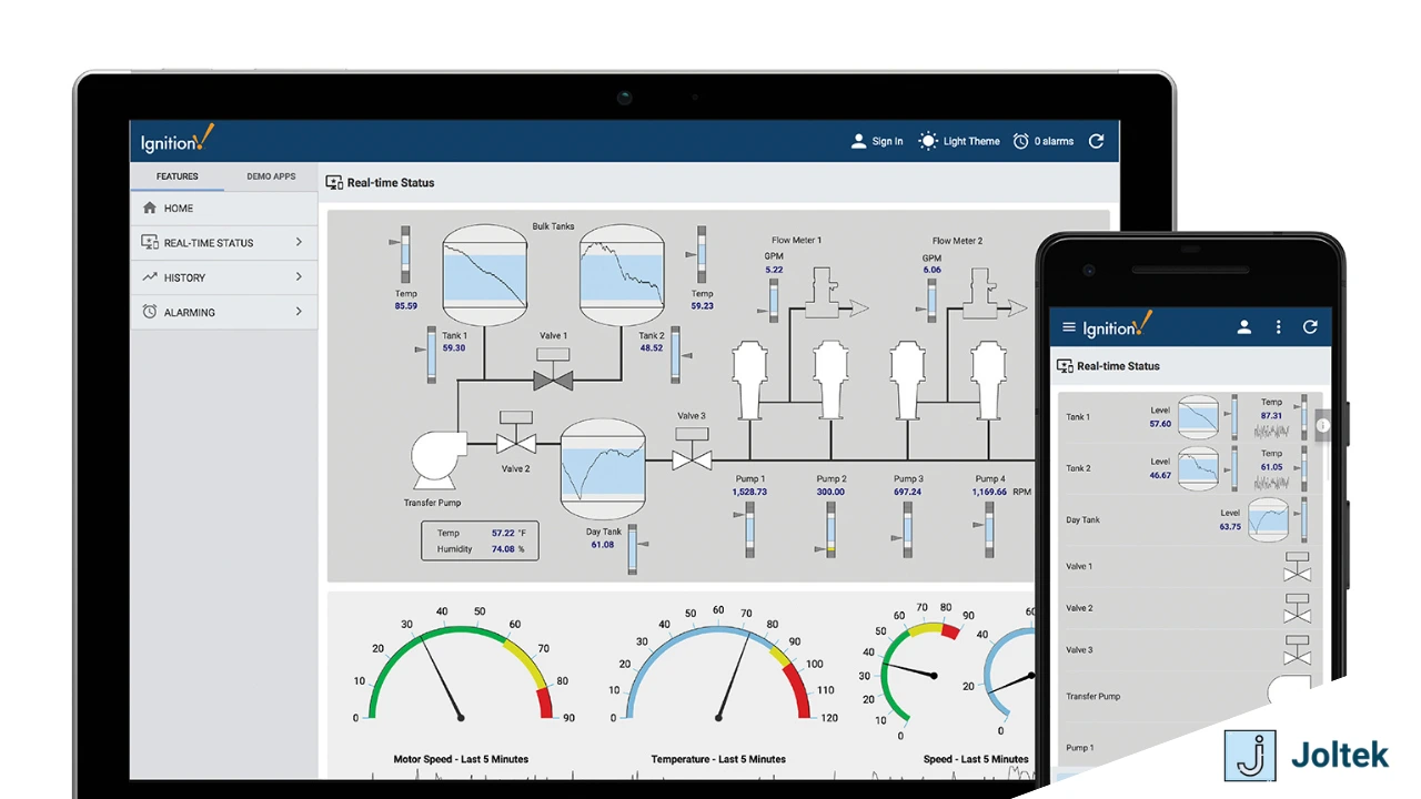 Figure 1 - Exploring the Latest in Industrial Automation with Colby Clegg and the Release of Ignition 8.3 | Ignition Running a Minimalistic HMI Application