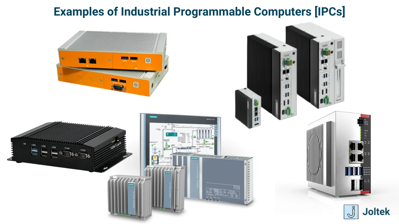 Figure 2 - Manufacturing Concepts - Edge Devices, PLCs, IPCs & Industrial Automation Software Hardware Architectures | Examples of Industrial Programmable Computers [IPCs]
