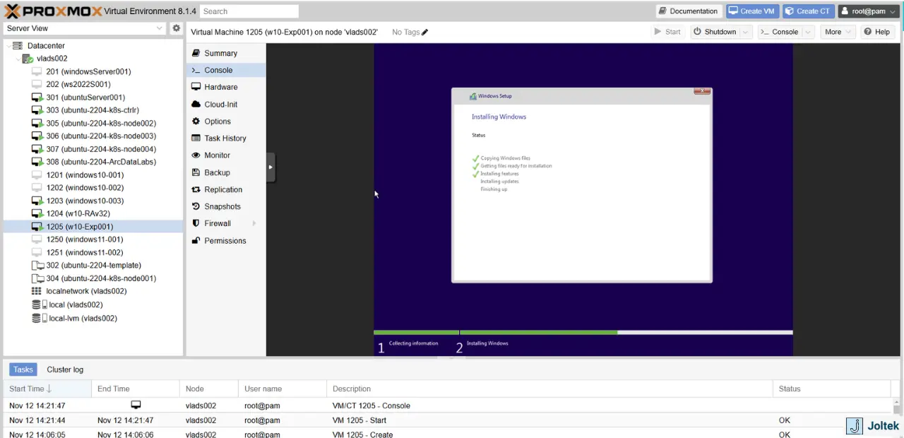 Figure 29 - Step-by-Step Guide Installing a Windows VM on a DELL PowerEdge R730xd with Proxmox | Installing Windows