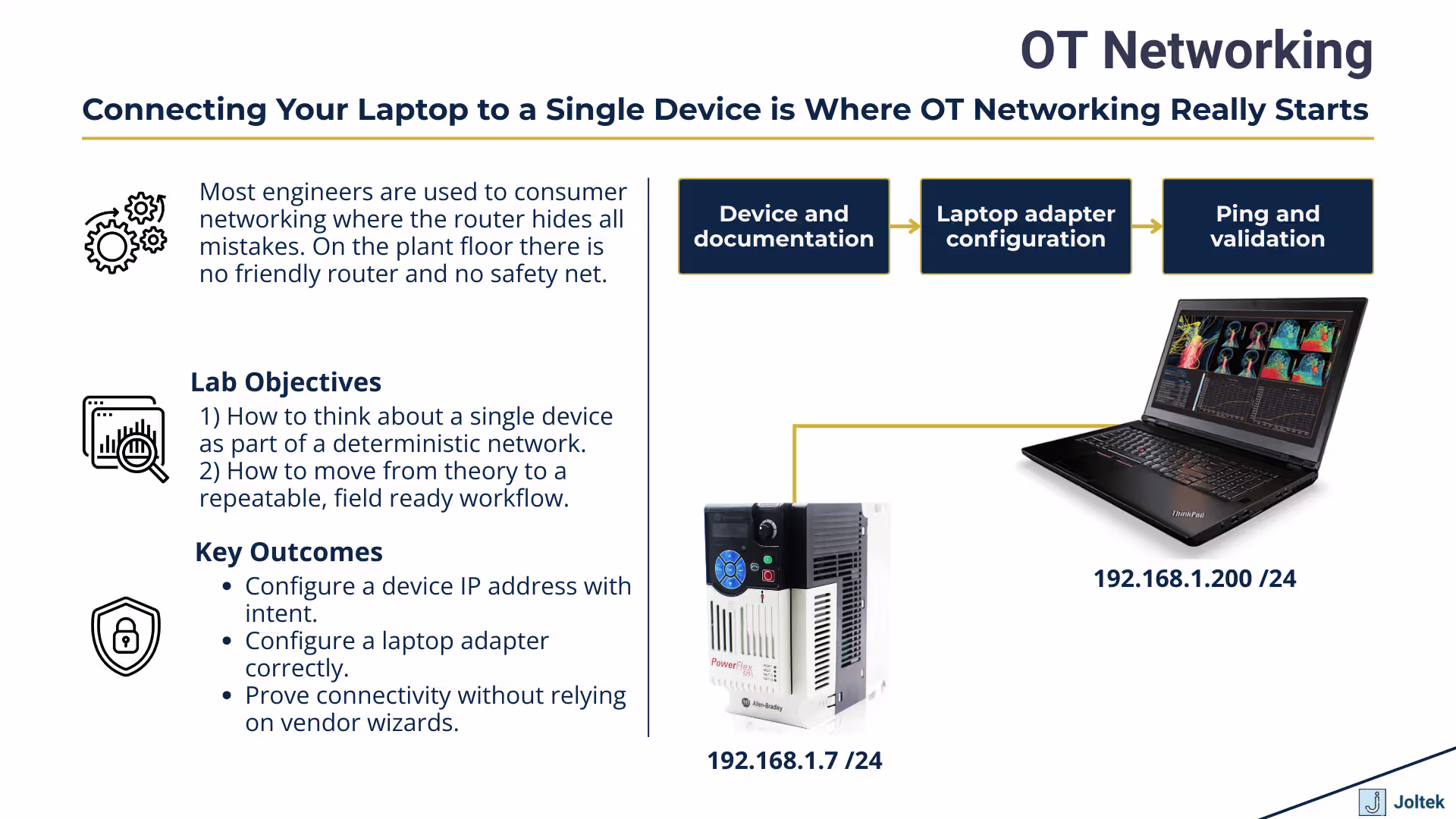Connecting Your Laptop to a Single Device is Where OT Networking Really Starts