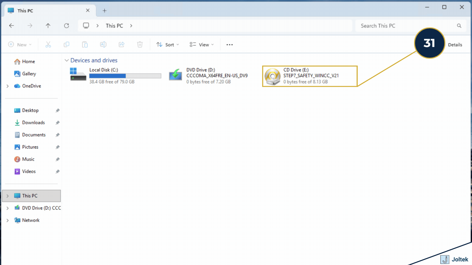 Step 31 - Double click the disk that was mounted to view the files.