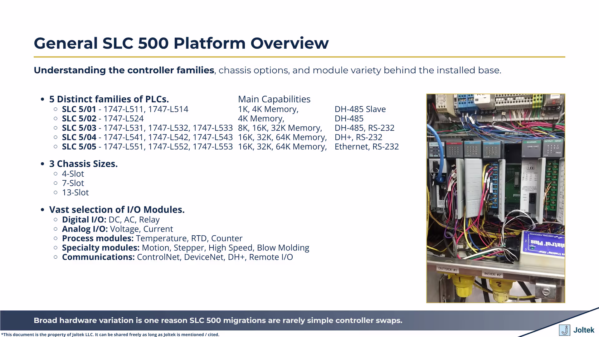 General SLC 500 Platform Overview