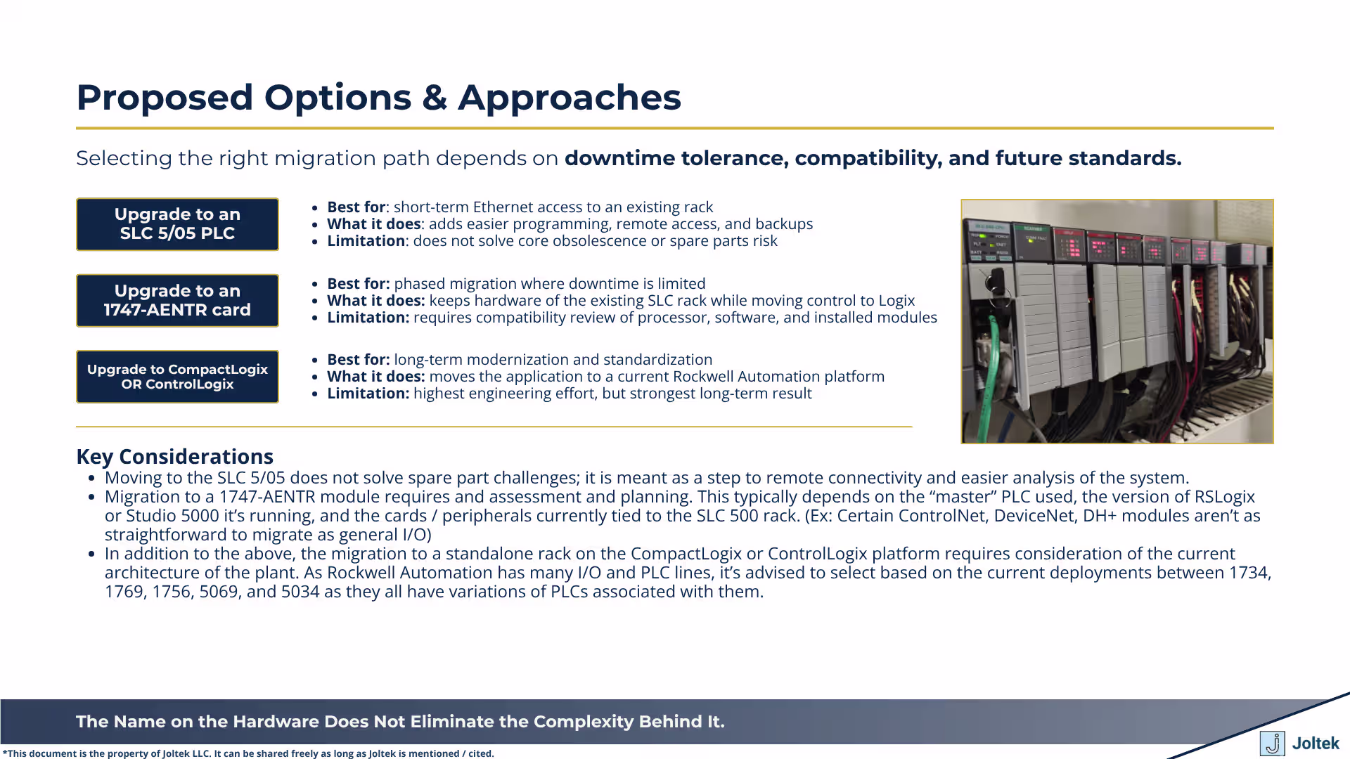 Proposed Options & Approaches