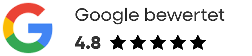 Google Bewertung 4.8 Sterne