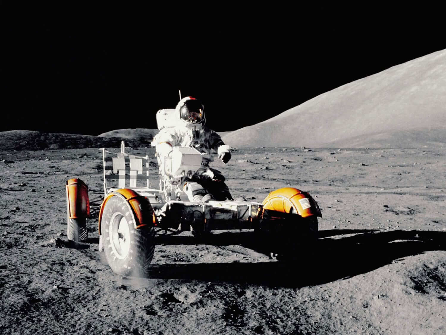 Image of the NASA Rover on the moon