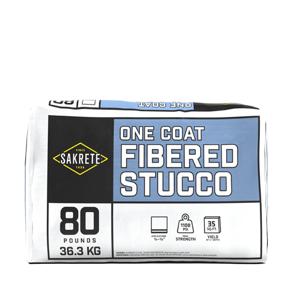 One-Coat Fibered Stucco