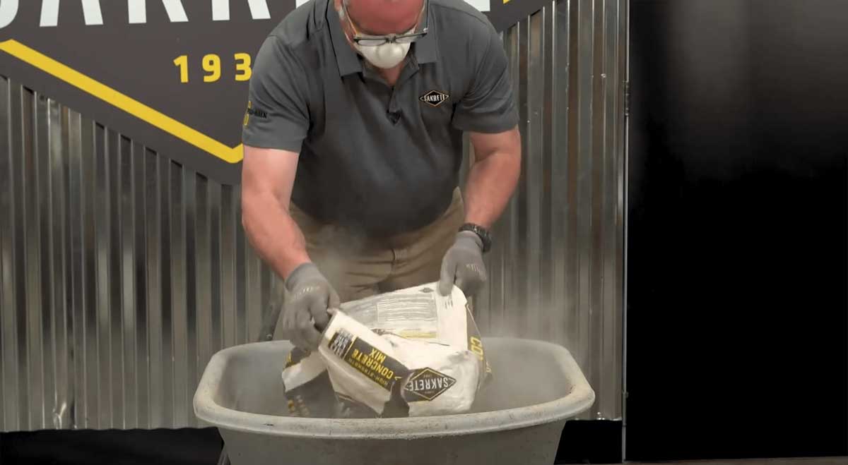 Mixing Concrete by Hand