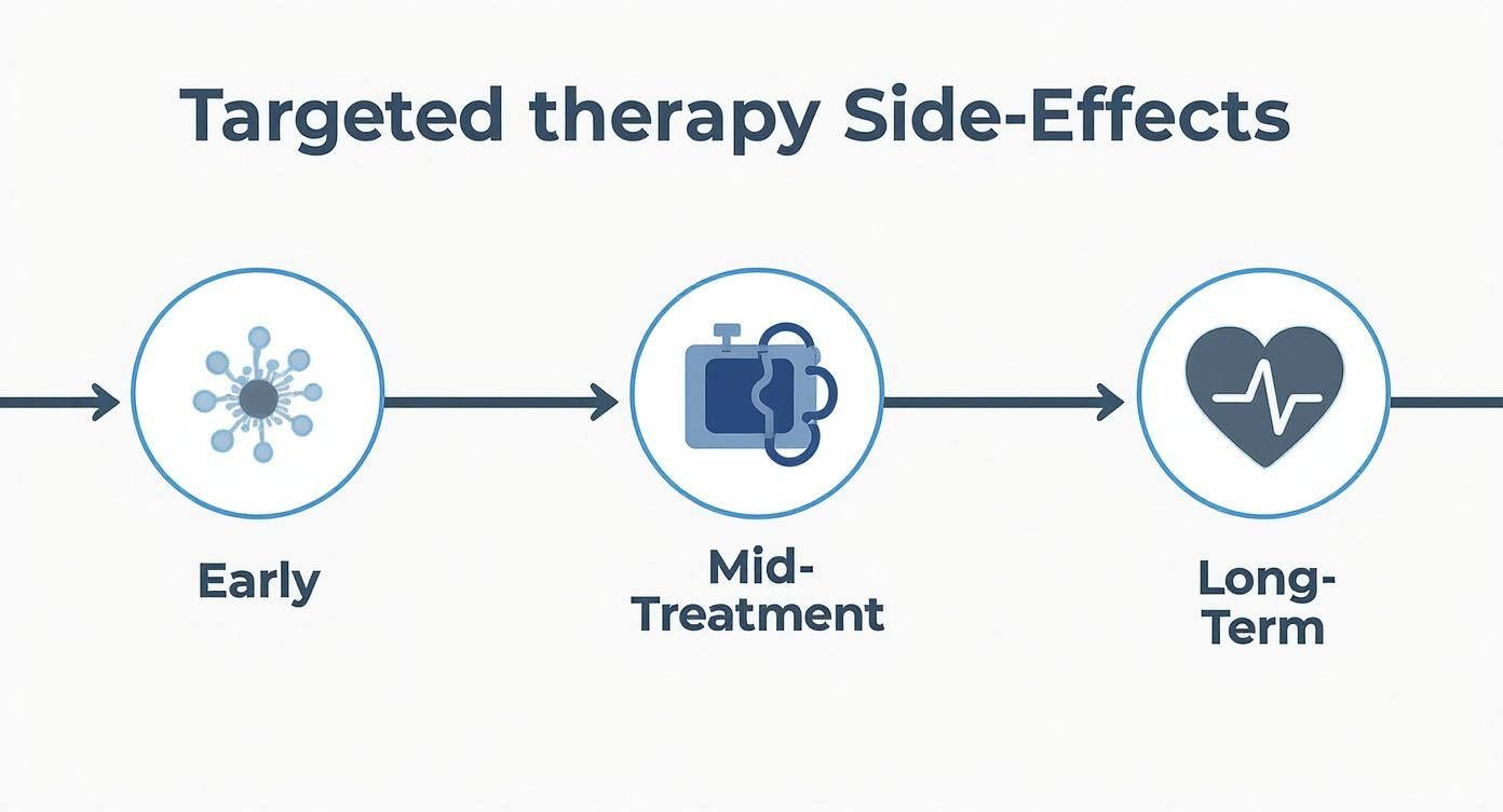 Infographic about targeted therapy side effects
