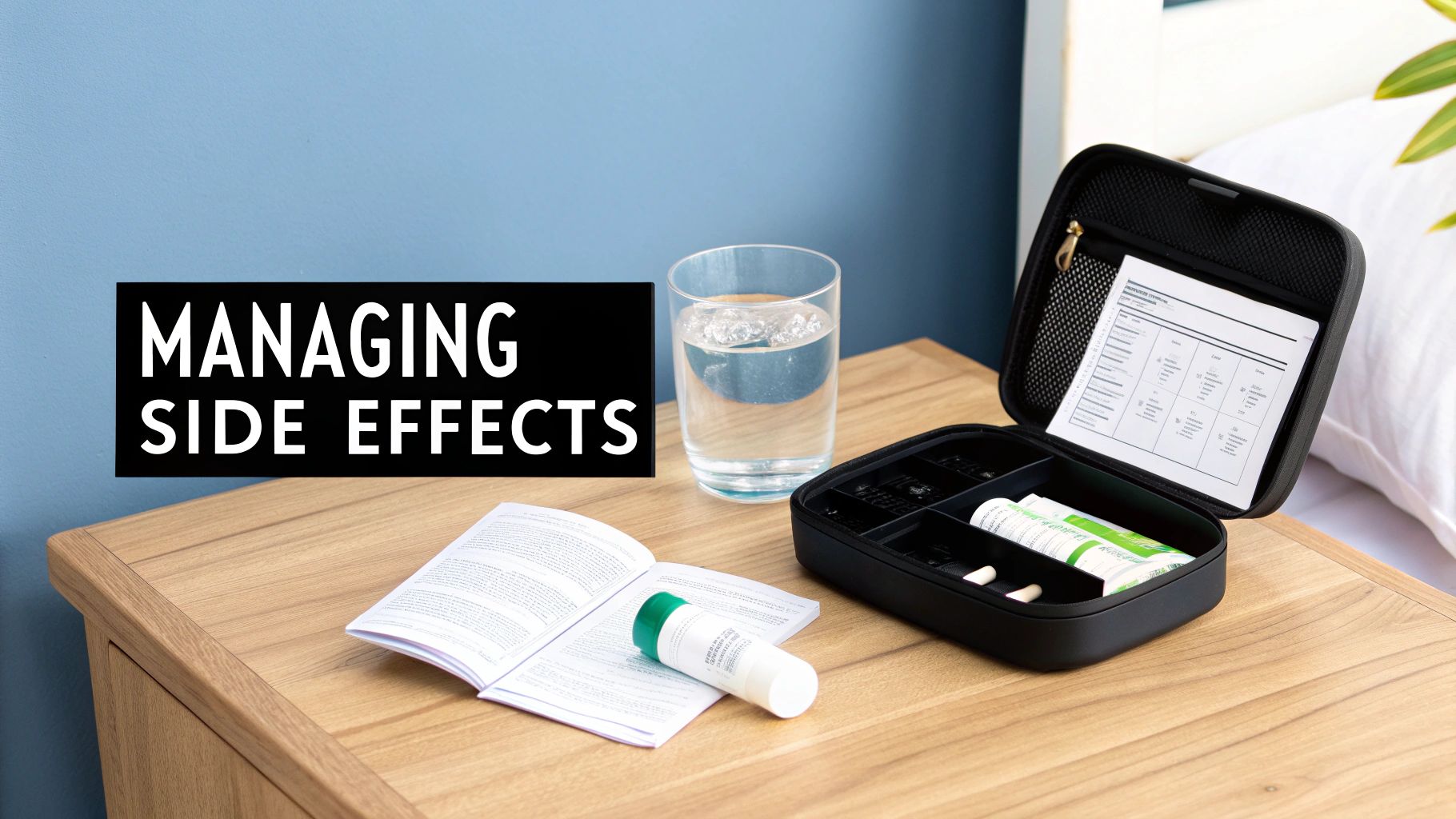 A person's hands holding a small potted plant, symbolizing care, growth, and gentle management.
