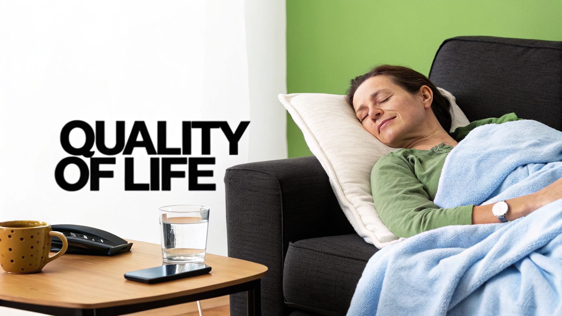 Doctor discussing treatment options with a patient, focusing on quality of life.