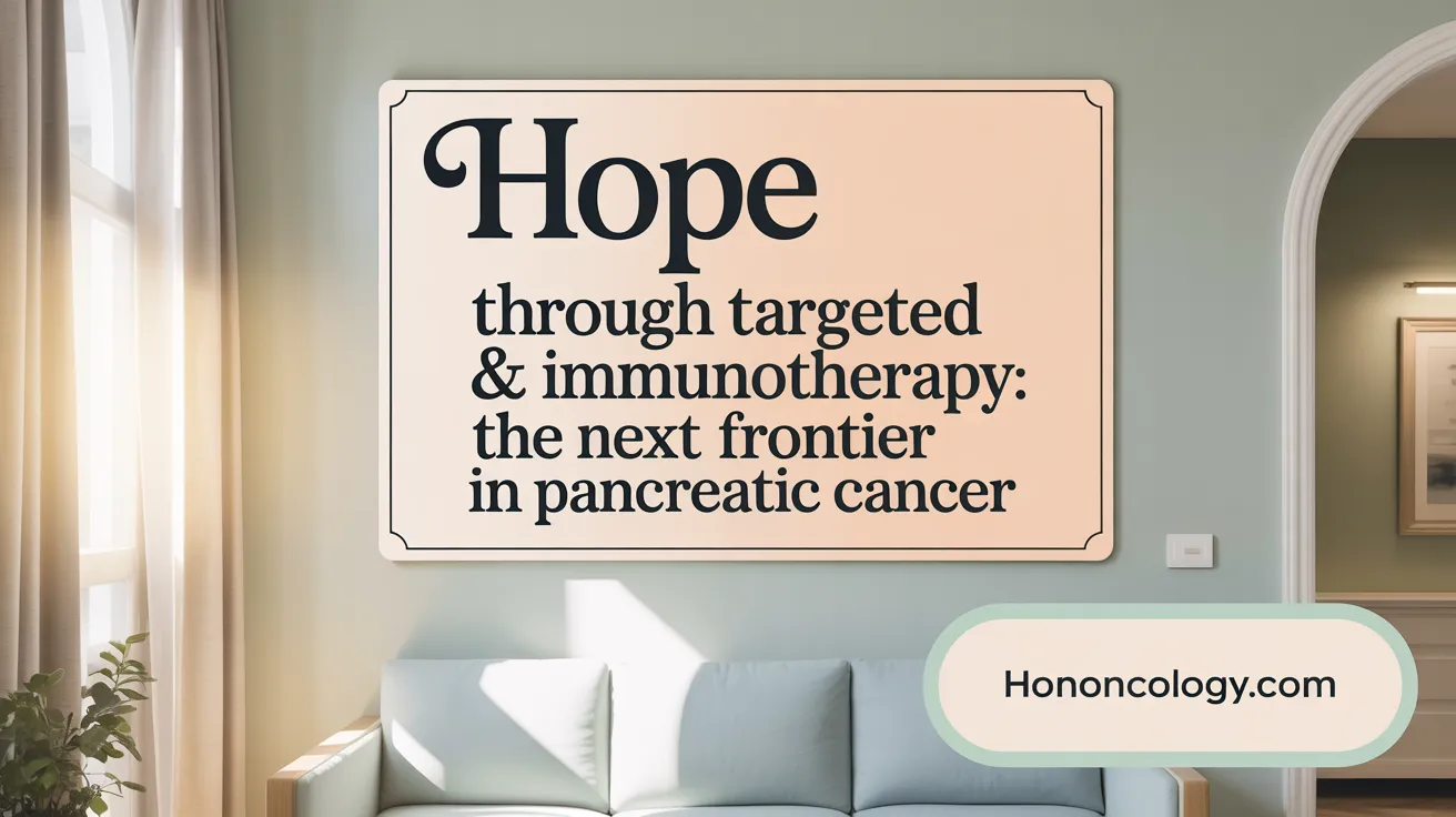 Hope Through Targeted &amp; Immunotherapy: The Next Frontier in Pancreatic Cancer
