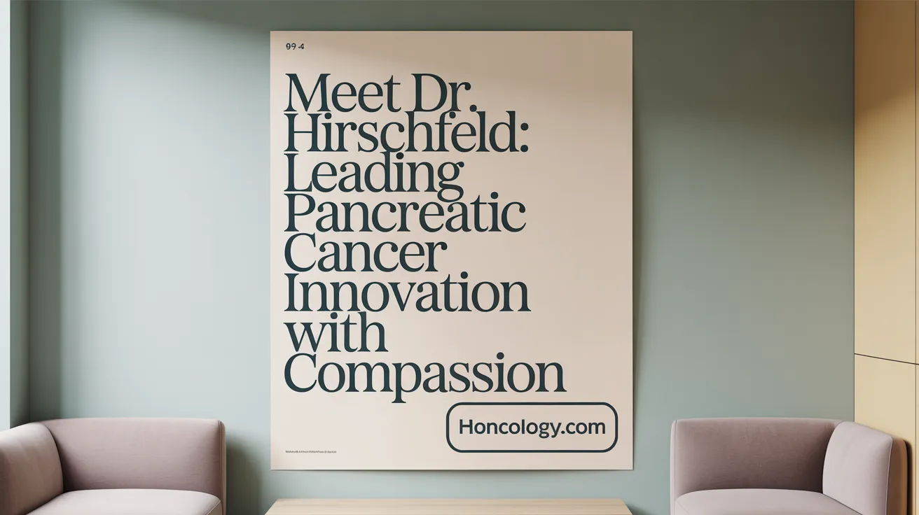 Meet Dr. Hirschfeld: Leading Pancreatic Cancer Innovation with Compassion