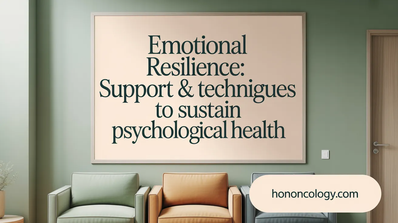 Emotional Resilience: Support &amp; Techniques to Sustain Psychological Health