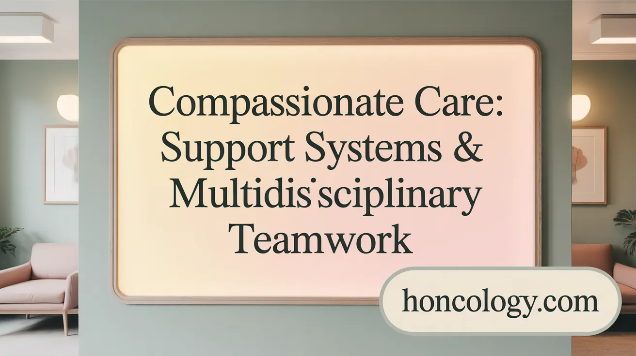 Compassionate Care: Support Systems &amp; Multidisciplinary Teamwork