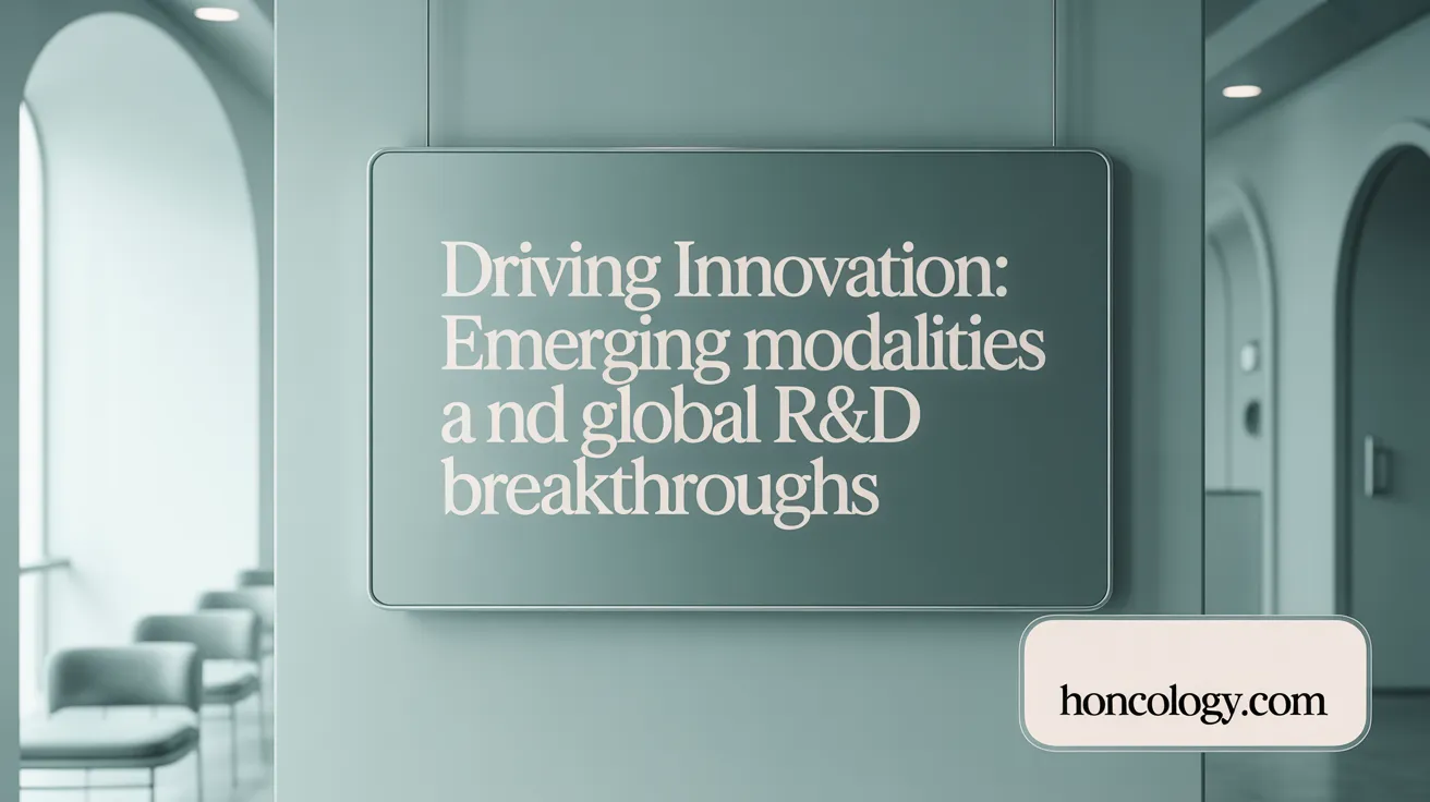 Driving Innovation: Emerging Modalities and Global R&amp;D Breakthroughs