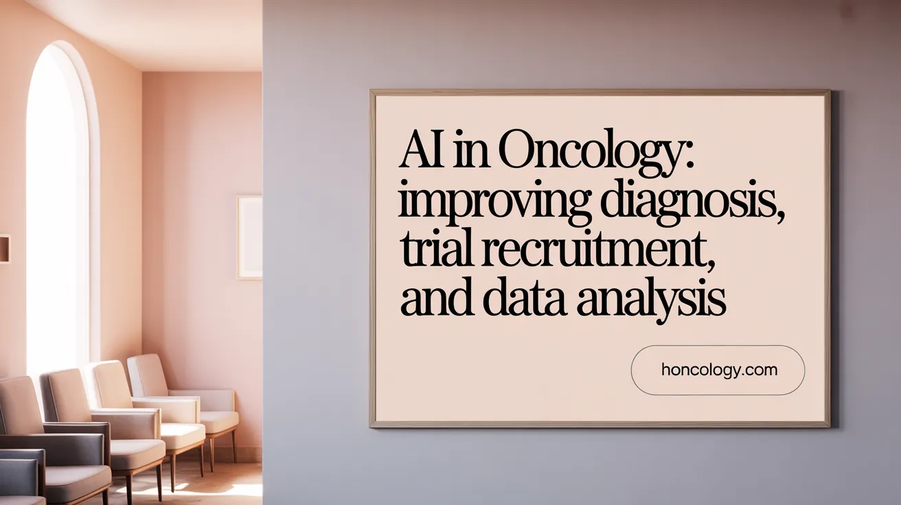 AI in Oncology: Improving Diagnosis, Trial Recruitment, and Data Analysis