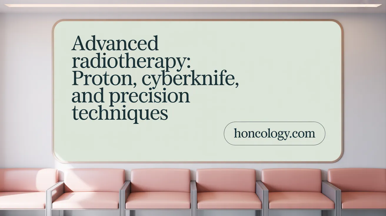 Advanced Radiotherapy: Proton, CyberKnife, and Precision Techniques