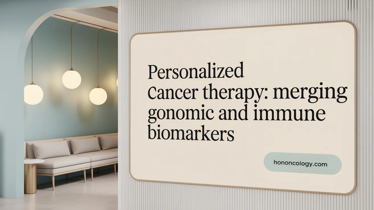Personalized Cancer Therapy: Merging Genomic and Immune Biomarkers