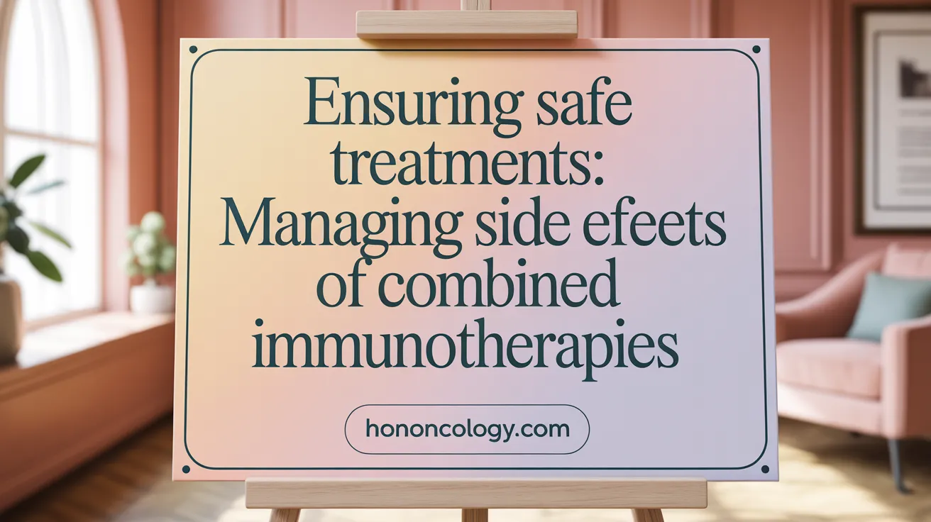 Ensuring Safe Treatments: Managing Side Effects of Combined Immunotherapies
