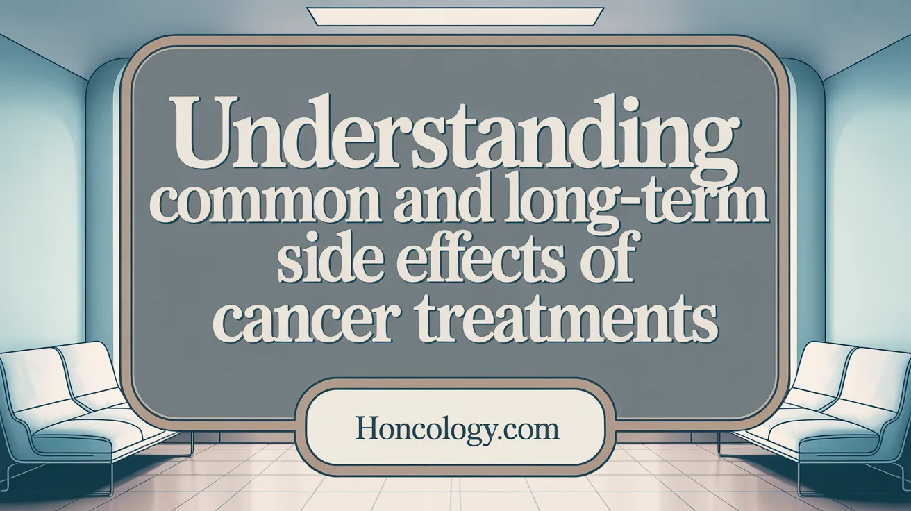 Understanding Common and Long-Term Side Effects of Cancer Treatments