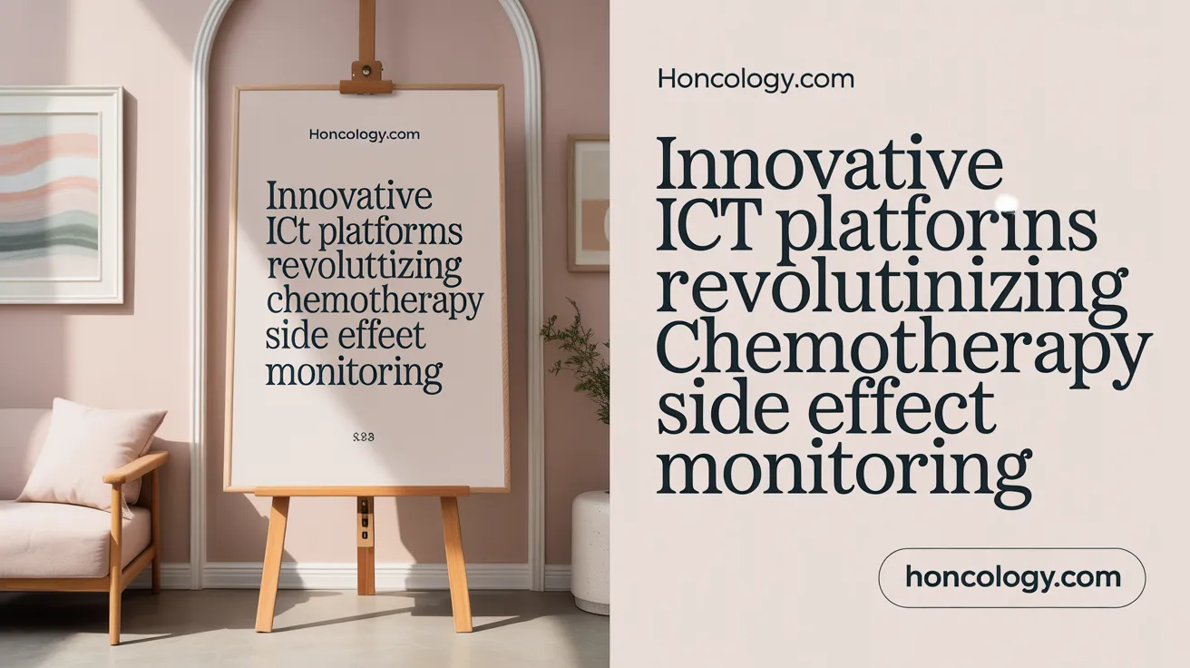 Innovative ICT Platforms Revolutionizing Chemotherapy Side Effect Monitoring