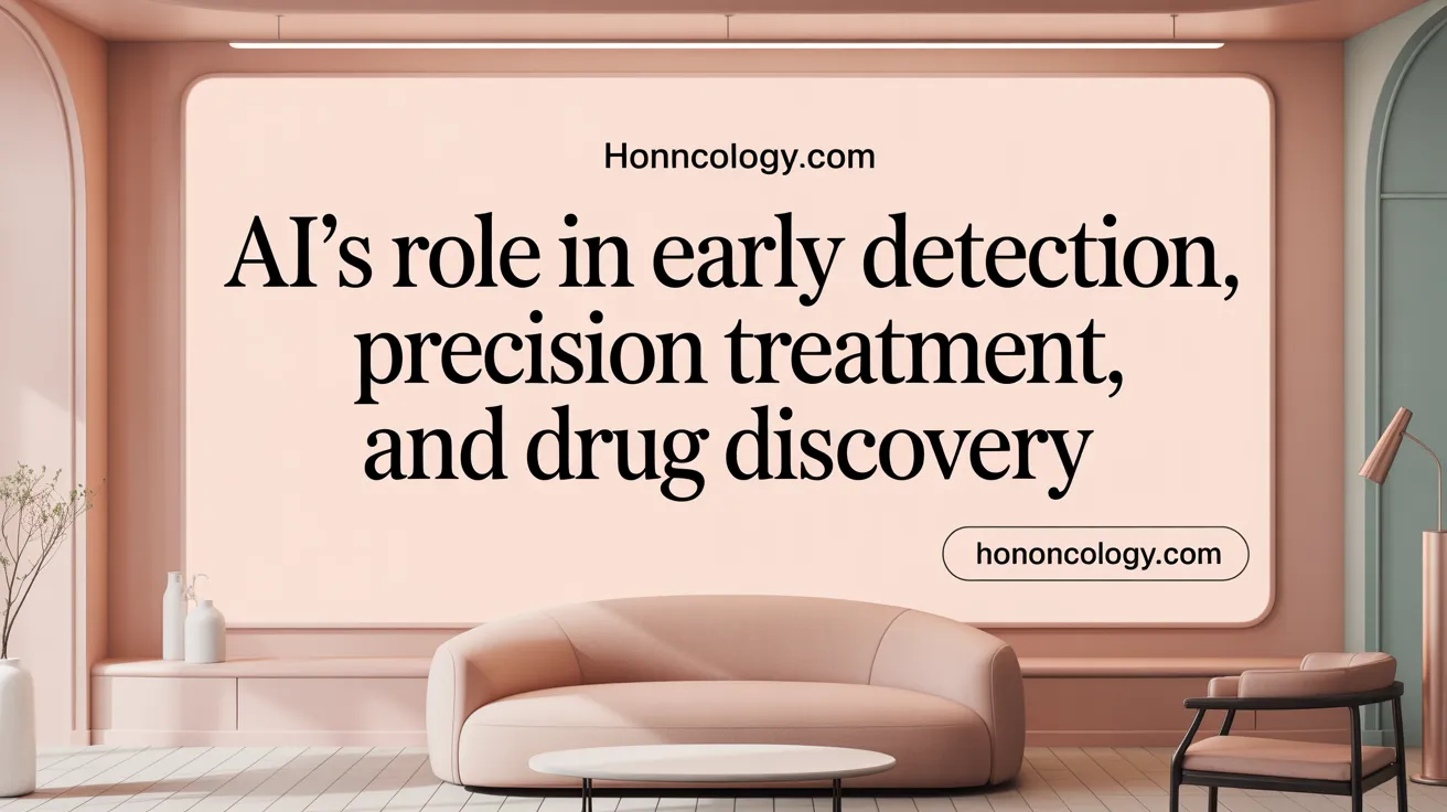 AI's Role in Early Detection, Precision Treatment, and Drug Discovery